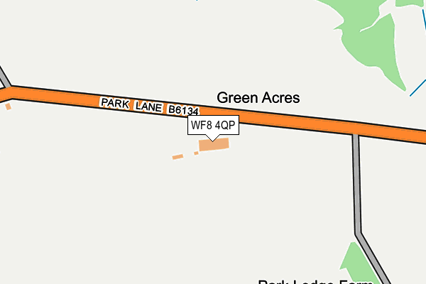WF8 4QP map - OS OpenMap – Local (Ordnance Survey) WF8 4QP map - OS OpenMap – Local (Ordnance Survey)