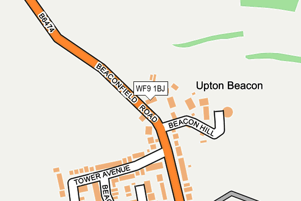 WF9 1BJ map - OS OpenMap – Local (Ordnance Survey) WF9 1BJ map - OS OpenMap – Local (Ordnance Survey)