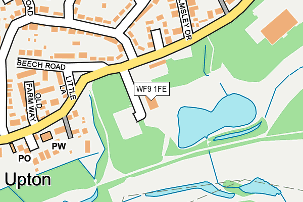 WF9 1FE map - OS OpenMap – Local (Ordnance Survey) WF9 1FE map - OS OpenMap – Local (Ordnance Survey)