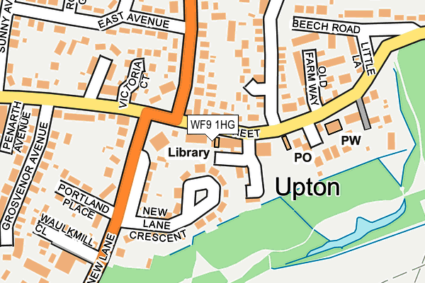 WF9 1HG map - OS OpenMap – Local (Ordnance Survey) WF9 1HG map - OS OpenMap – Local (Ordnance Survey)