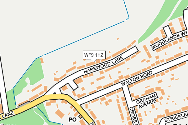 WF9 1HZ map - OS OpenMap – Local (Ordnance Survey) WF9 1HZ map - OS OpenMap – Local (Ordnance Survey)