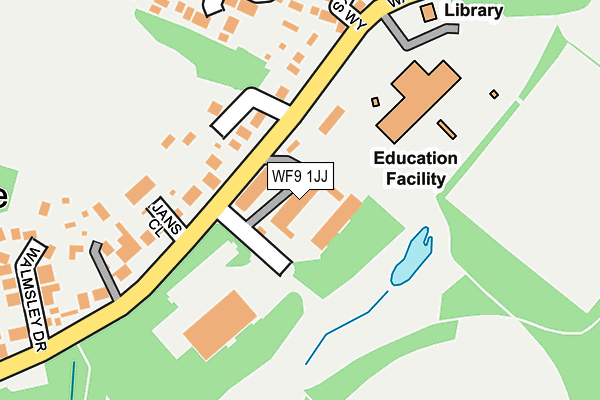 WF9 1JJ map - OS OpenMap – Local (Ordnance Survey) WF9 1JJ map - OS OpenMap – Local (Ordnance Survey)