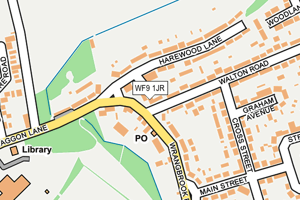 WF9 1JR map - OS OpenMap – Local (Ordnance Survey) WF9 1JR map - OS OpenMap – Local (Ordnance Survey)