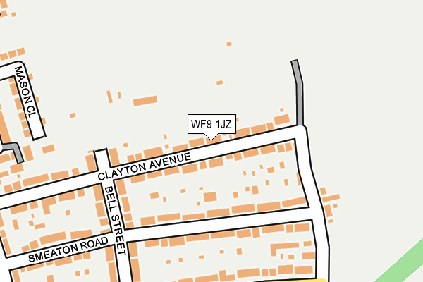 WF9 1JZ map - OS OpenMap – Local (Ordnance Survey) WF9 1JZ map - OS OpenMap – Local (Ordnance Survey)