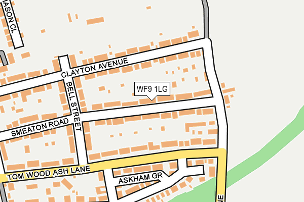 WF9 1LG map - OS OpenMap – Local (Ordnance Survey) WF9 1LG map - OS OpenMap – Local (Ordnance Survey)