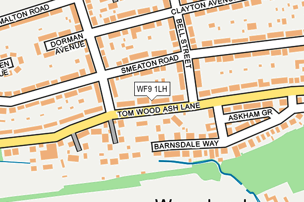 WF9 1LH map - OS OpenMap – Local (Ordnance Survey) WF9 1LH map - OS OpenMap – Local (Ordnance Survey)