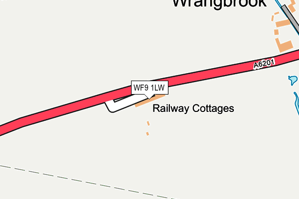 WF9 1LW map - OS OpenMap – Local (Ordnance Survey) WF9 1LW map - OS OpenMap – Local (Ordnance Survey)