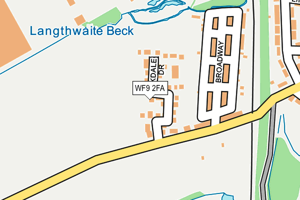 WF9 2FA map - OS OpenMap – Local (Ordnance Survey) WF9 2FA map - OS OpenMap – Local (Ordnance Survey)