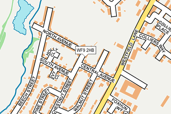 WF9 2HB map - OS OpenMap – Local (Ordnance Survey) WF9 2HB map - OS OpenMap – Local (Ordnance Survey)