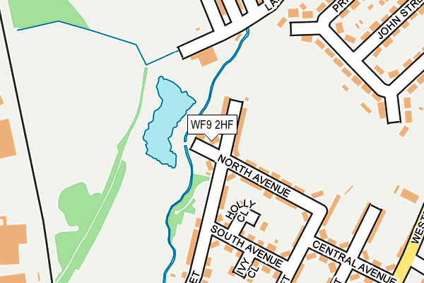 WF9 2HF map - OS OpenMap – Local (Ordnance Survey) WF9 2HF map - OS OpenMap – Local (Ordnance Survey)