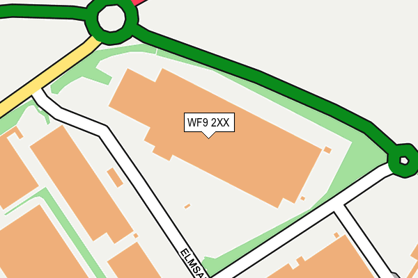WF9 2XX map - OS OpenMap – Local (Ordnance Survey) WF9 2XX map - OS OpenMap – Local (Ordnance Survey)