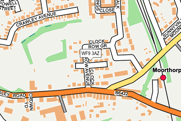 WF9 3AZ map - OS OpenMap – Local (Ordnance Survey) WF9 3AZ map - OS OpenMap – Local (Ordnance Survey)