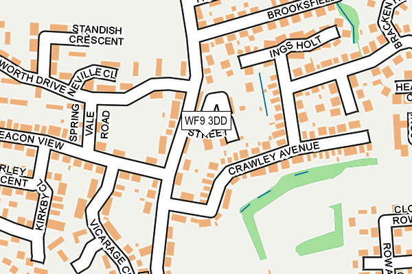 WF9 3DD map - OS OpenMap – Local (Ordnance Survey) WF9 3DD map - OS OpenMap – Local (Ordnance Survey)