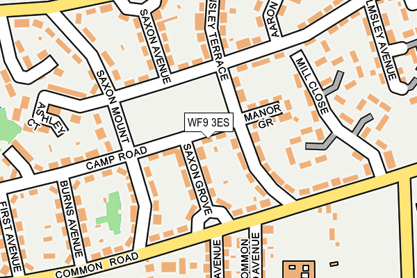 WF9 3ES map - OS OpenMap – Local (Ordnance Survey) WF9 3ES map - OS OpenMap – Local (Ordnance Survey)