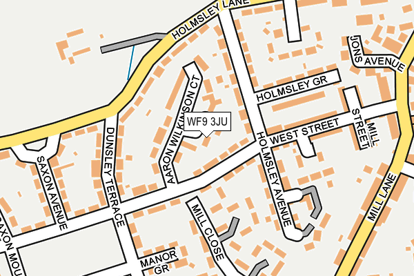 WF9 3JU map - OS OpenMap – Local (Ordnance Survey) WF9 3JU map - OS OpenMap – Local (Ordnance Survey)