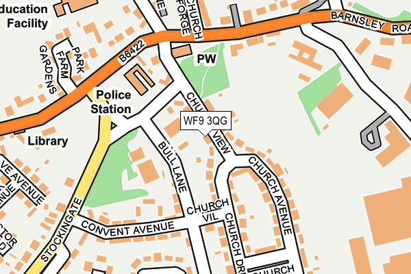 WF9 3QG map - OS OpenMap – Local (Ordnance Survey) WF9 3QG map - OS OpenMap – Local (Ordnance Survey)