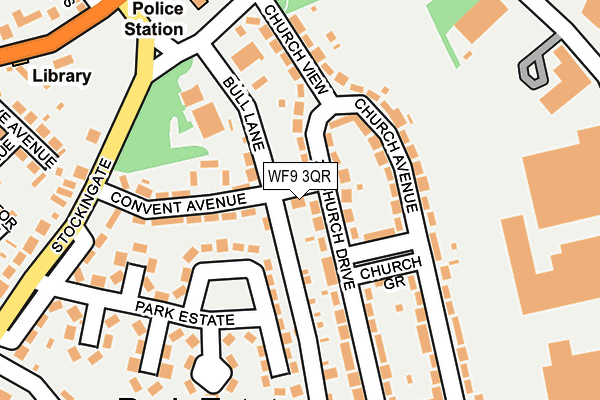 WF9 3QR map - OS OpenMap – Local (Ordnance Survey) WF9 3QR map - OS OpenMap – Local (Ordnance Survey)