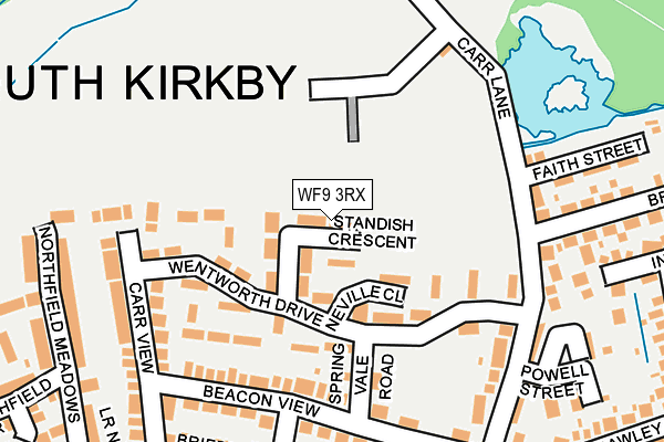 WF9 3RX map - OS OpenMap – Local (Ordnance Survey) WF9 3RX map - OS OpenMap – Local (Ordnance Survey)