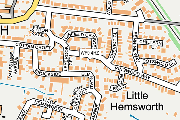 WF9 4HZ map - OS OpenMap – Local (Ordnance Survey) WF9 4HZ map - OS OpenMap – Local (Ordnance Survey)