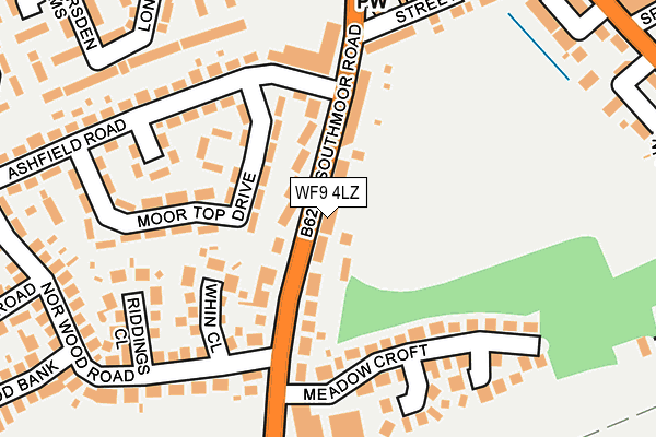 WF9 4LZ map - OS OpenMap – Local (Ordnance Survey) WF9 4LZ map - OS OpenMap – Local (Ordnance Survey)