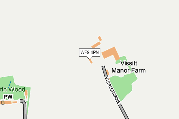 WF9 4PN map - OS OpenMap – Local (Ordnance Survey) WF9 4PN map - OS OpenMap – Local (Ordnance Survey)