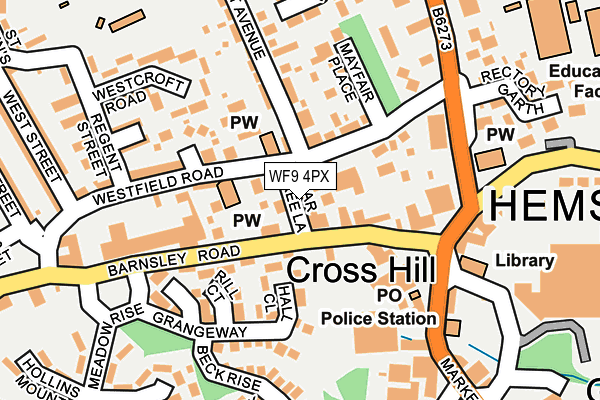 WF9 4PX map - OS OpenMap – Local (Ordnance Survey) WF9 4PX map - OS OpenMap – Local (Ordnance Survey)