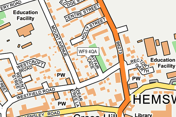 WF9 4QA map - OS OpenMap – Local (Ordnance Survey) WF9 4QA map - OS OpenMap – Local (Ordnance Survey)