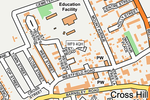 WF9 4QH map - OS OpenMap – Local (Ordnance Survey) WF9 4QH map - OS OpenMap – Local (Ordnance Survey)