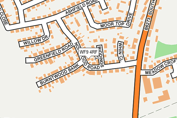 WF9 4RF map - OS OpenMap – Local (Ordnance Survey) WF9 4RF map - OS OpenMap – Local (Ordnance Survey)