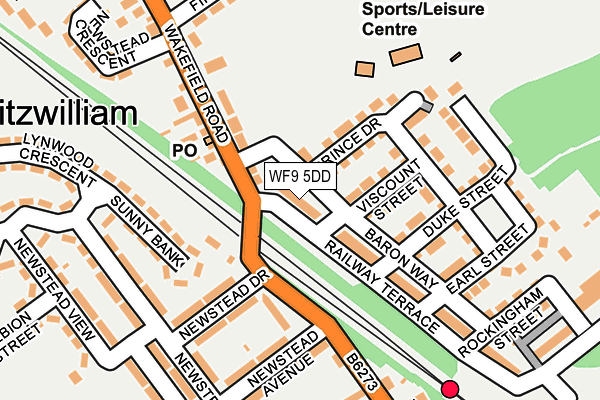 WF9 5DD map - OS OpenMap – Local (Ordnance Survey) WF9 5DD map - OS OpenMap – Local (Ordnance Survey)
