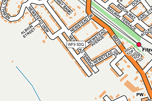WF9 5DQ map - OS OpenMap – Local (Ordnance Survey) WF9 5DQ map - OS OpenMap – Local (Ordnance Survey)