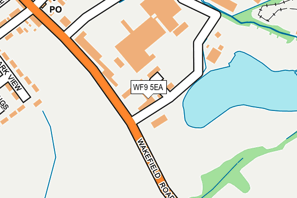 WF9 5EA map - OS OpenMap – Local (Ordnance Survey) WF9 5EA map - OS OpenMap – Local (Ordnance Survey)