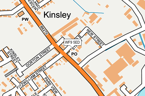 WF9 5ED map - OS OpenMap – Local (Ordnance Survey) WF9 5ED map - OS OpenMap – Local (Ordnance Survey)