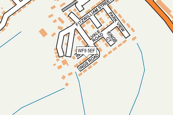 WF9 5EF map - OS OpenMap – Local (Ordnance Survey) WF9 5EF map - OS OpenMap – Local (Ordnance Survey)