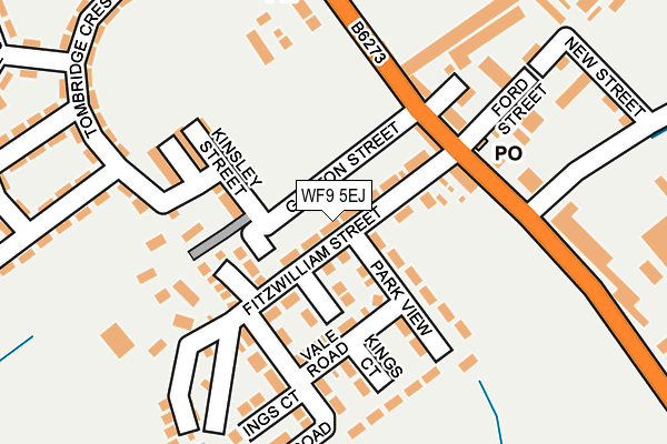 WF9 5EJ map - OS OpenMap – Local (Ordnance Survey) WF9 5EJ map - OS OpenMap – Local (Ordnance Survey)