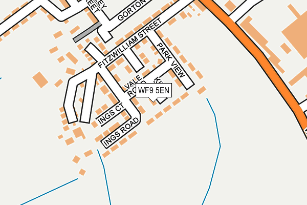 WF9 5EN map - OS OpenMap – Local (Ordnance Survey) WF9 5EN map - OS OpenMap – Local (Ordnance Survey)