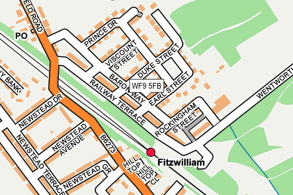 WF9 5FB map - OS OpenMap – Local (Ordnance Survey) WF9 5FB map - OS OpenMap – Local (Ordnance Survey)