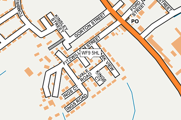 WF9 5HL map - OS OpenMap – Local (Ordnance Survey) WF9 5HL map - OS OpenMap – Local (Ordnance Survey)