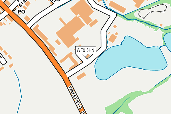 WF9 5HN map - OS OpenMap – Local (Ordnance Survey) WF9 5HN map - OS OpenMap – Local (Ordnance Survey)