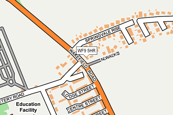 WF9 5HR map - OS OpenMap – Local (Ordnance Survey) WF9 5HR map - OS OpenMap – Local (Ordnance Survey)