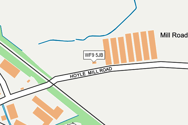 WF9 5JB map - OS OpenMap – Local (Ordnance Survey) WF9 5JB map - OS OpenMap – Local (Ordnance Survey)