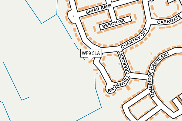 WF9 5LA map - OS OpenMap – Local (Ordnance Survey) WF9 5LA map - OS OpenMap – Local (Ordnance Survey)
