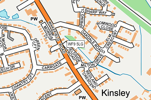 WF9 5LG map - OS OpenMap – Local (Ordnance Survey) WF9 5LG map - OS OpenMap – Local (Ordnance Survey)