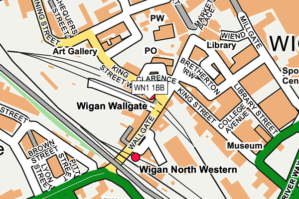 WN1 1BB map - OS OpenMap – Local (Ordnance Survey) WN1 1BB map - OS OpenMap – Local (Ordnance Survey)