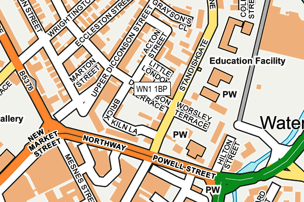 WN1 1BP map - OS OpenMap – Local (Ordnance Survey) WN1 1BP map - OS OpenMap – Local (Ordnance Survey)