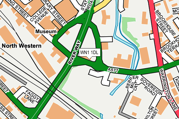 WN1 1DL map - OS OpenMap – Local (Ordnance Survey)