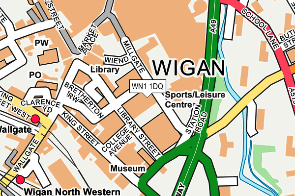 WN1 1DQ map - OS OpenMap – Local (Ordnance Survey) WN1 1DQ map - OS OpenMap – Local (Ordnance Survey)
