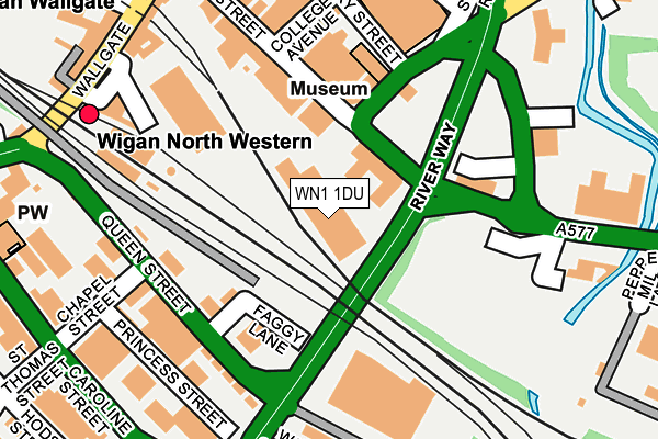 WN1 1DU map - OS OpenMap – Local (Ordnance Survey) WN1 1DU map - OS OpenMap – Local (Ordnance Survey)
