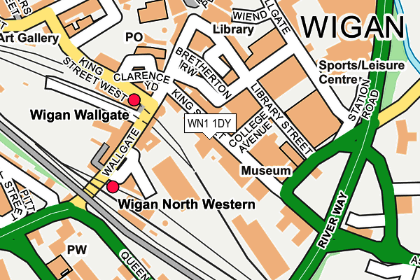 WN1 1DY map - OS OpenMap – Local (Ordnance Survey) WN1 1DY map - OS OpenMap – Local (Ordnance Survey)