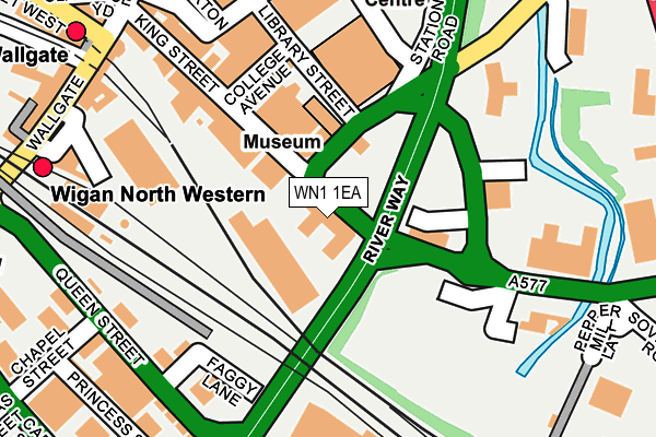 WN1 1EA map - OS OpenMap – Local (Ordnance Survey) WN1 1EA map - OS OpenMap – Local (Ordnance Survey)